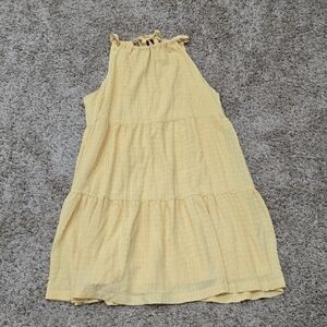 A New Day Yellow Tiered Ruffled Sundress